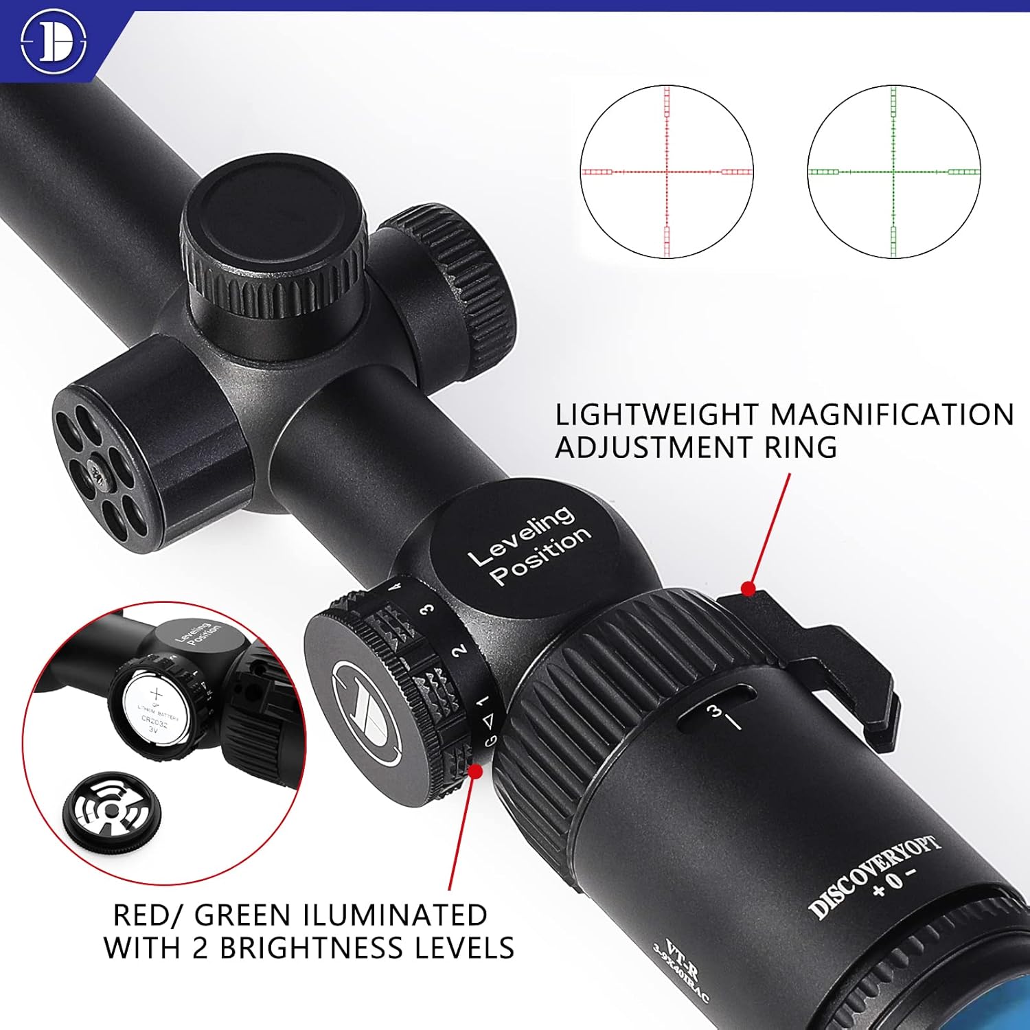 DISCOVERYOPT Illuminated Waterproof Fogproof Shockproof Image