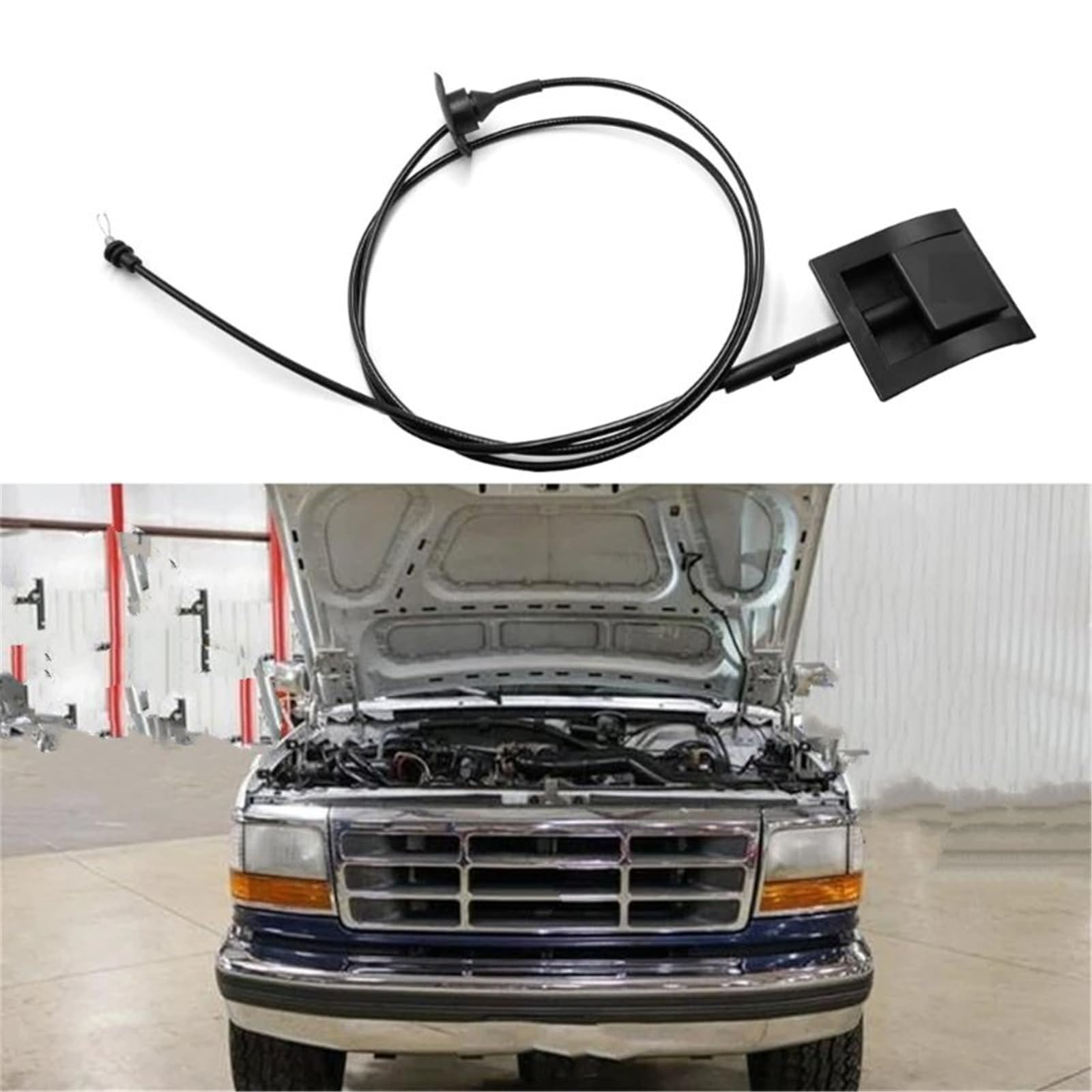 Leva di sblocco Cofano per F250 F350 F-53 F-59 F2TZ16916A Cavo e Maniglia di sblocco Cofano Motore Auto Cavo di sblocco Fermo Cofano Auto Kit Fermo Cofano