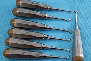 New German German Stainless Set of 7 Cryer Left Right Dental Tooth EXTRACTING Elevators Small Medium Large
