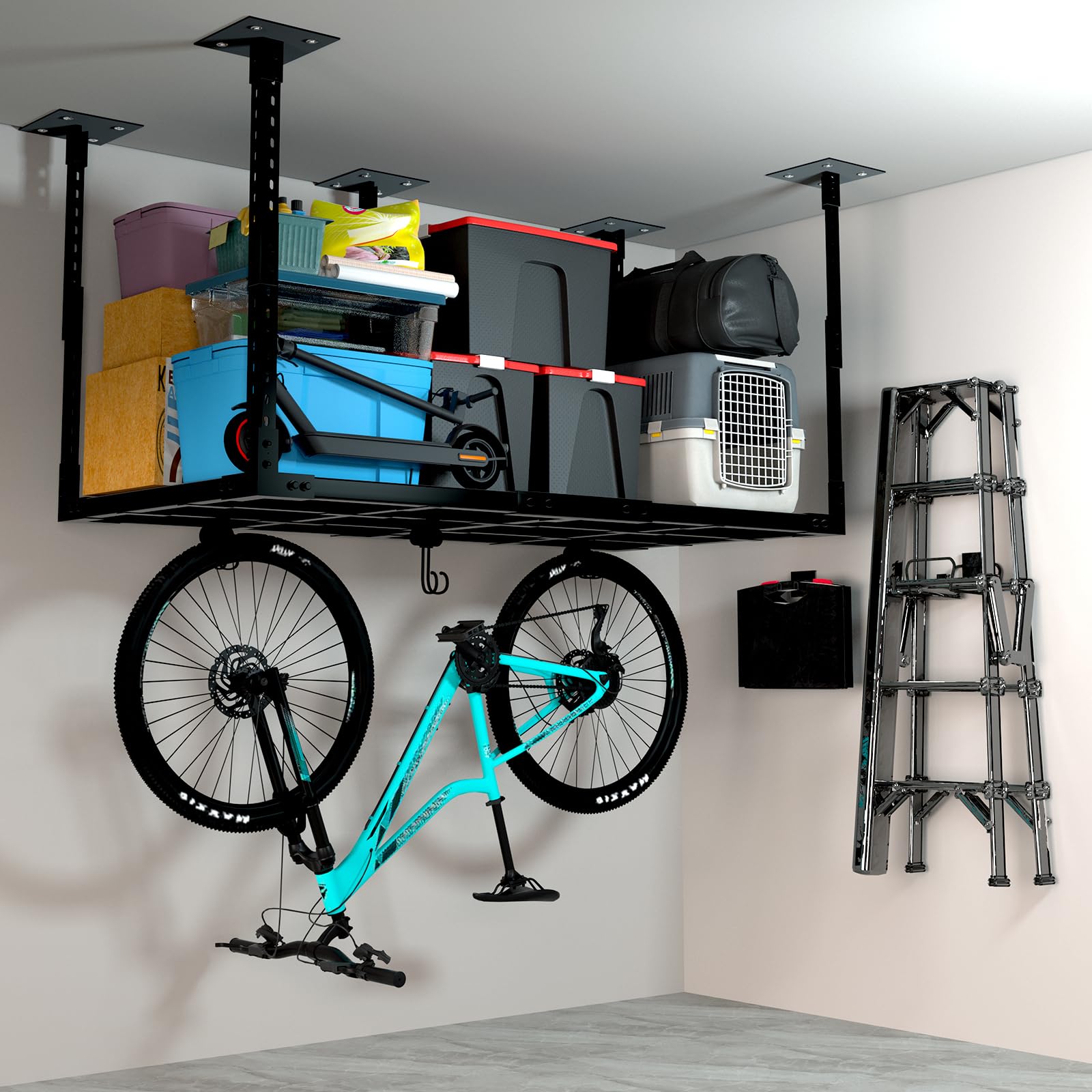 Amazon.com: VWZ Overhead Garage Storage Rack, 2×4 Heavy Duty Metal ...