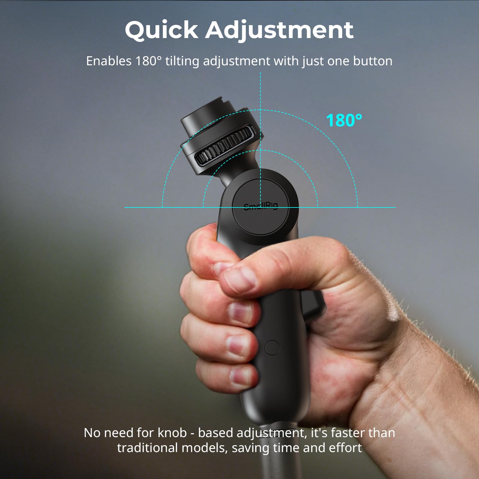 SMALLRIG 5181 - Adattatore a sgancio rapido, capacità di carico 6,6 lb, rotazione a 360°, capacità di carico 3 kg, per luce video COB, clip per cellulare, per flash fotocamera