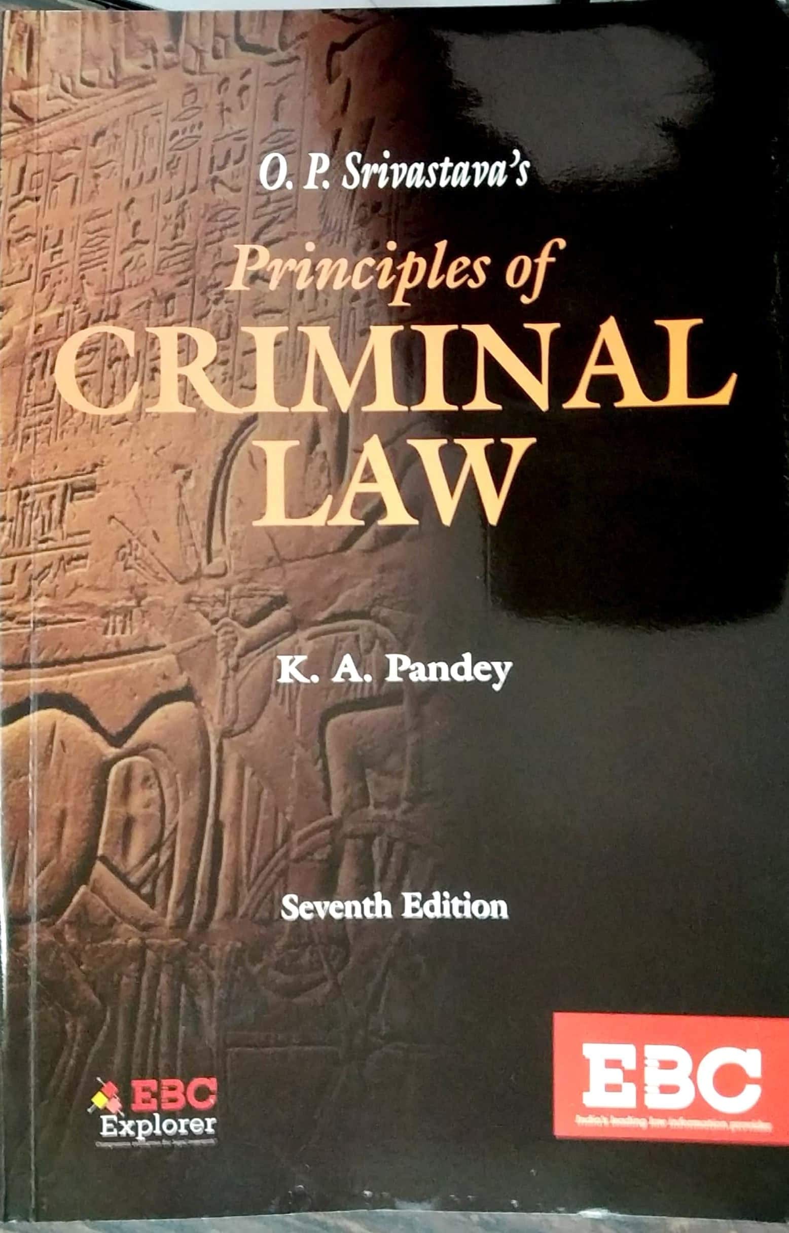 Principles of Criminal Law