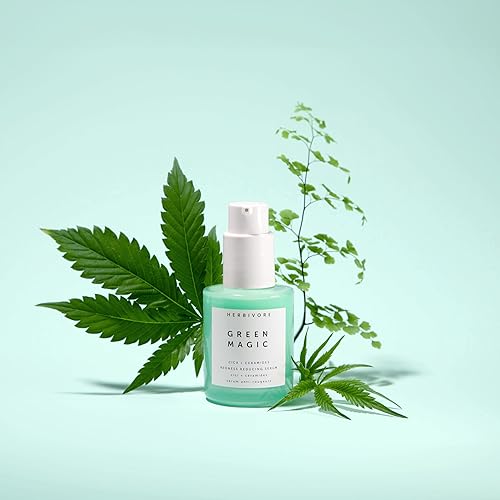 Miniatura 5 de HERBIVORE Green Magic Cica + Ceramides - Suero reductor de enrojecimiento de acción rápida para pieles sensibles, a base de plantas, vegano, libre