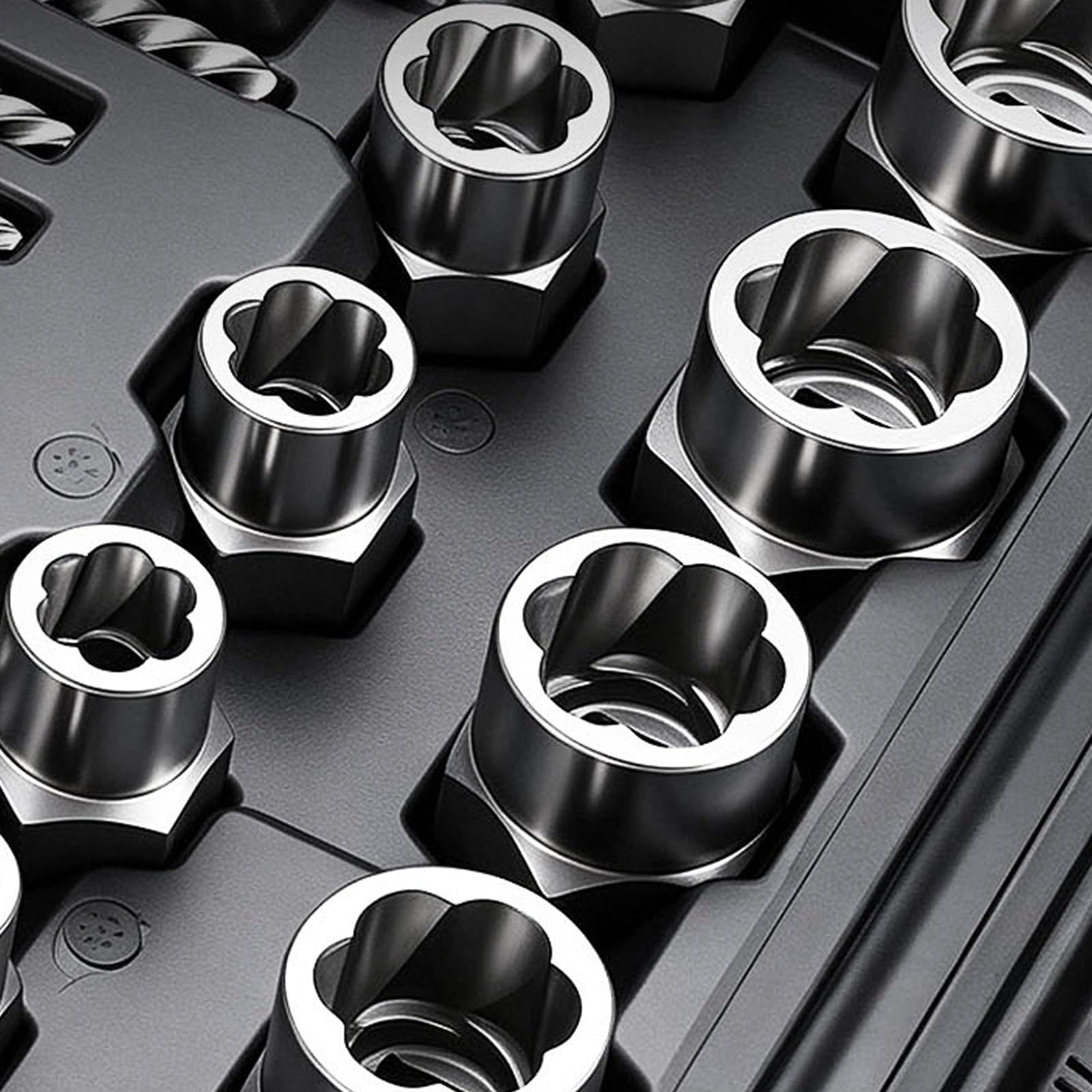 Juego de extractores de tornillos genéricos rotos con diseño hexagonal herramienta de extracción manual para un agarre seguro y operaciones eficientes herramienta de extracción de tuercas