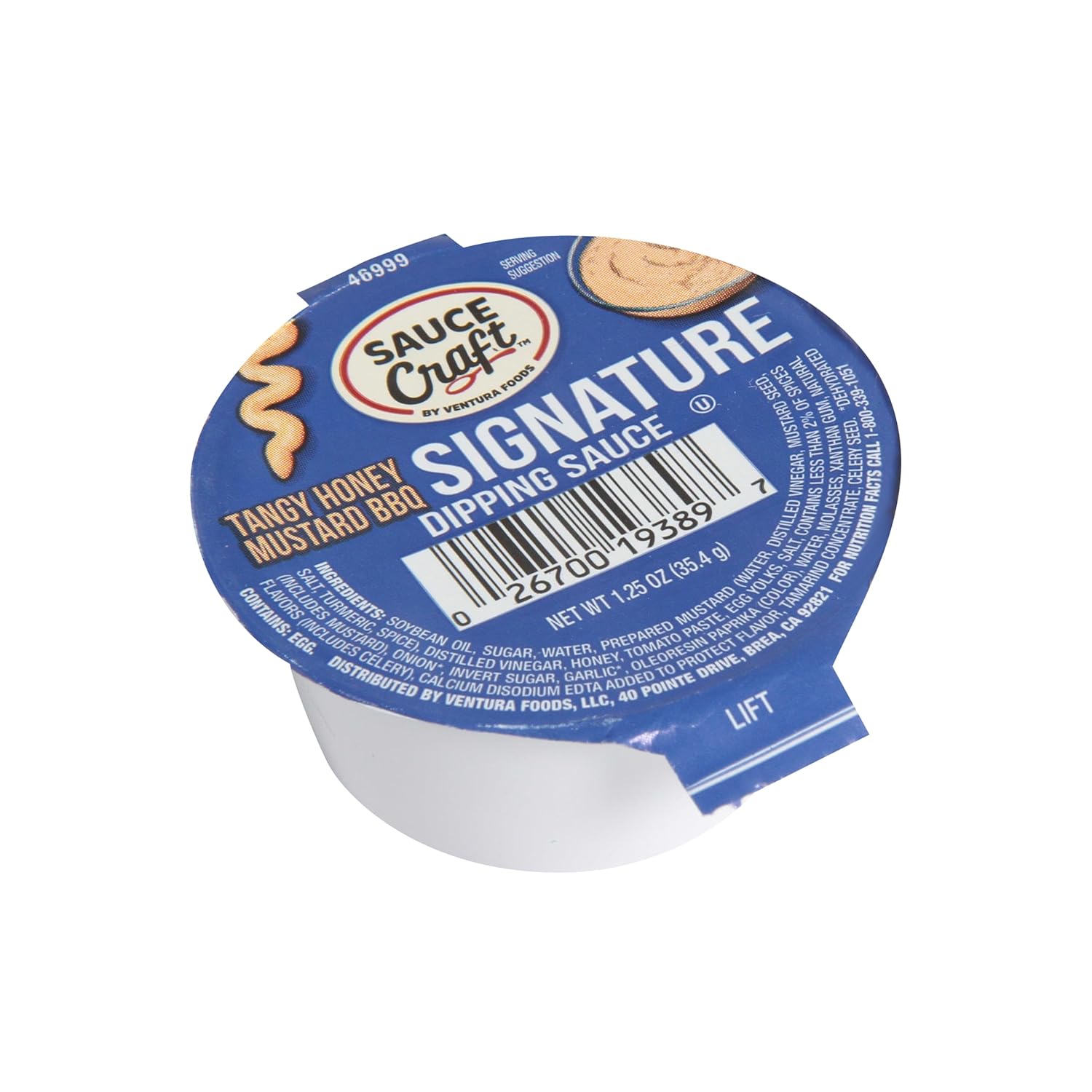 Ventura Foods' Sauce Craft Garlic Parmesan Portion Control Dip Cups, 64/1.25 oz.