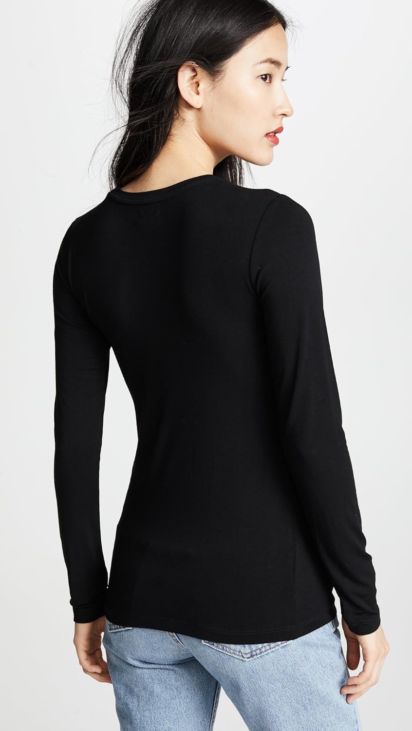 L'AGENCE Women's Crew Neck Tess Shirt - Image 3