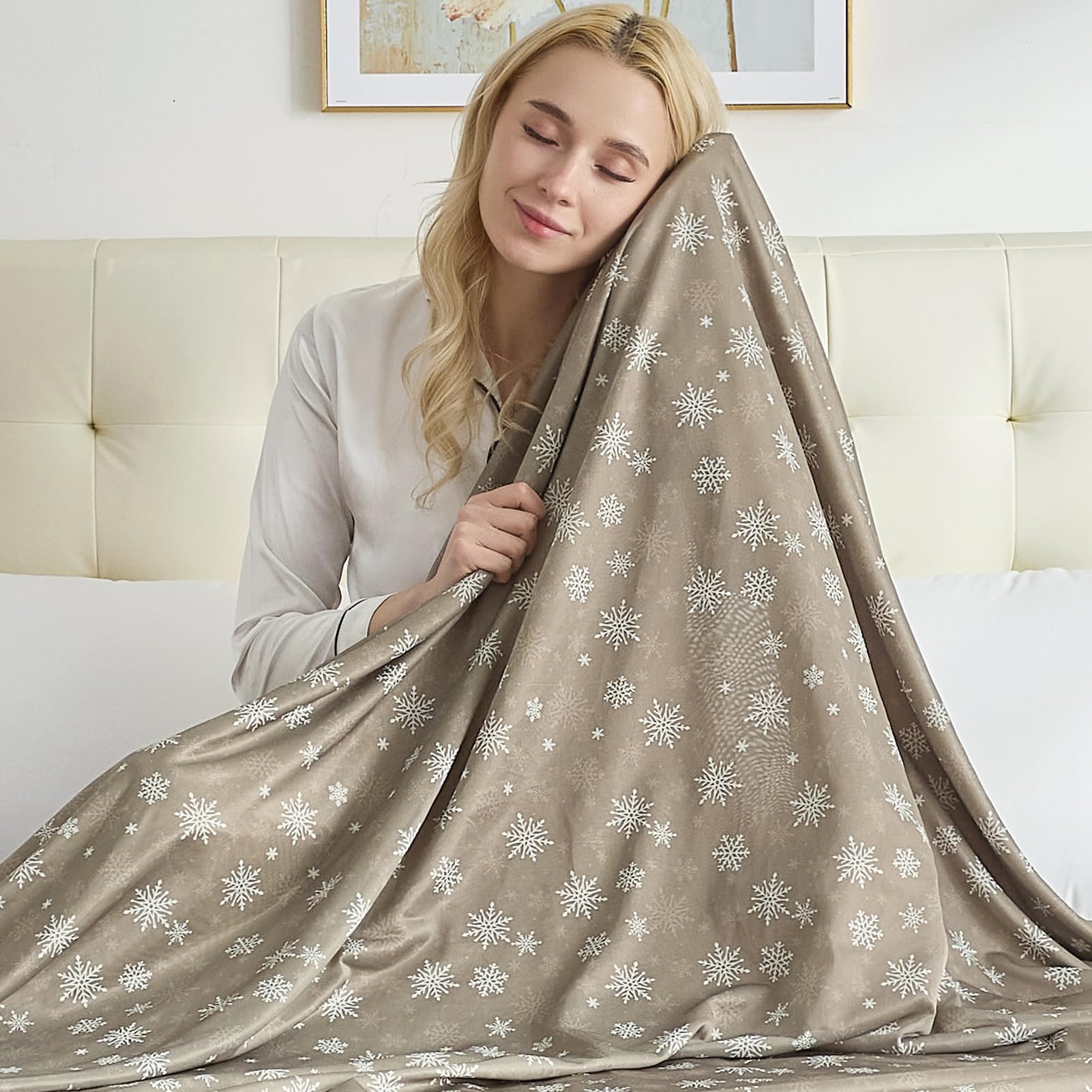 RUMBALUXY Kühldecke Sommerdecke Q-Max >0,45 - Ultra-Weich & Hautfreundlich Atmungsaktive Sommerdecke für Hitzewallung Leichte Sommerdecke für Bett, Couch & Reise