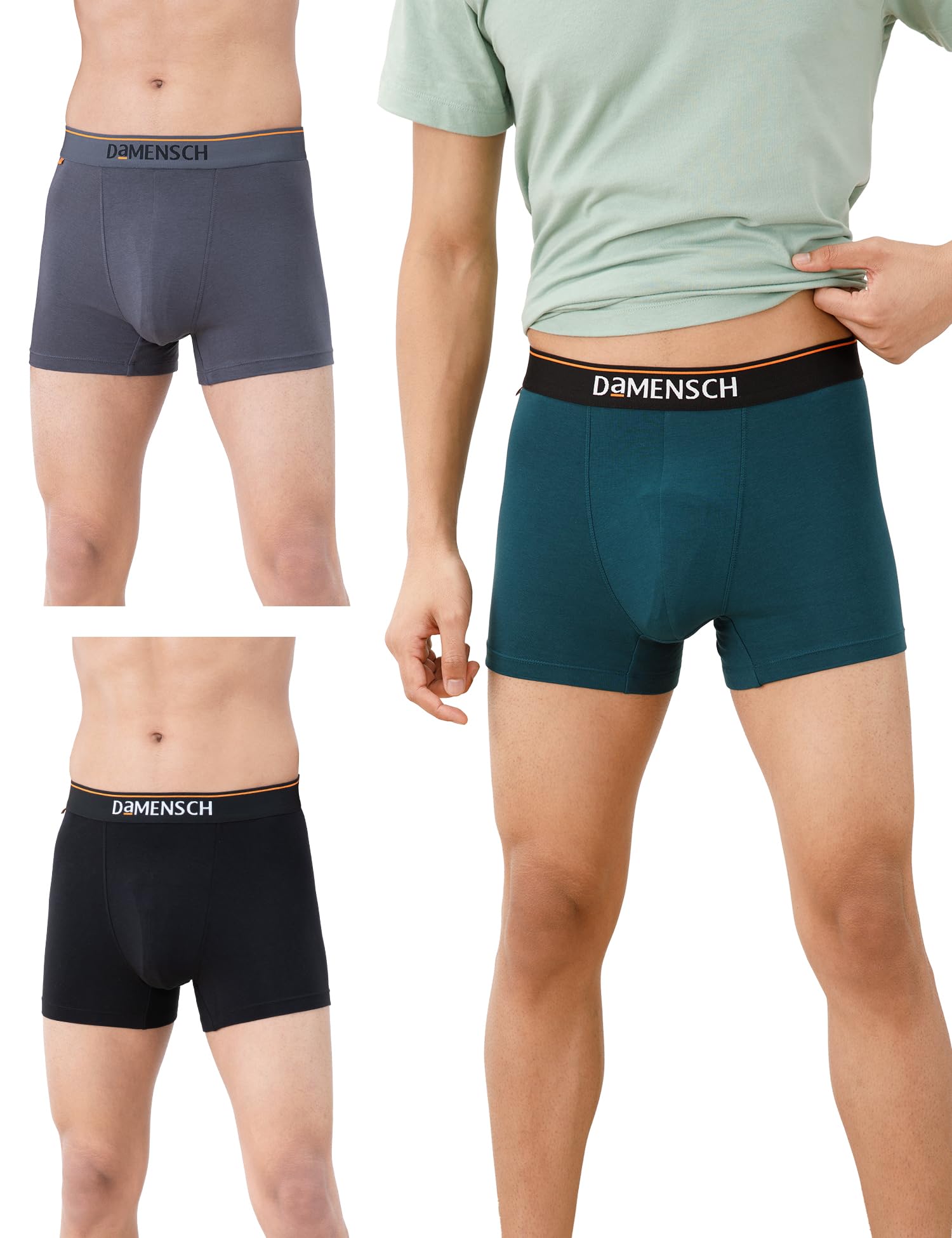 damensch Men's Cotton Regular Fit Solid Trunks-picture-24