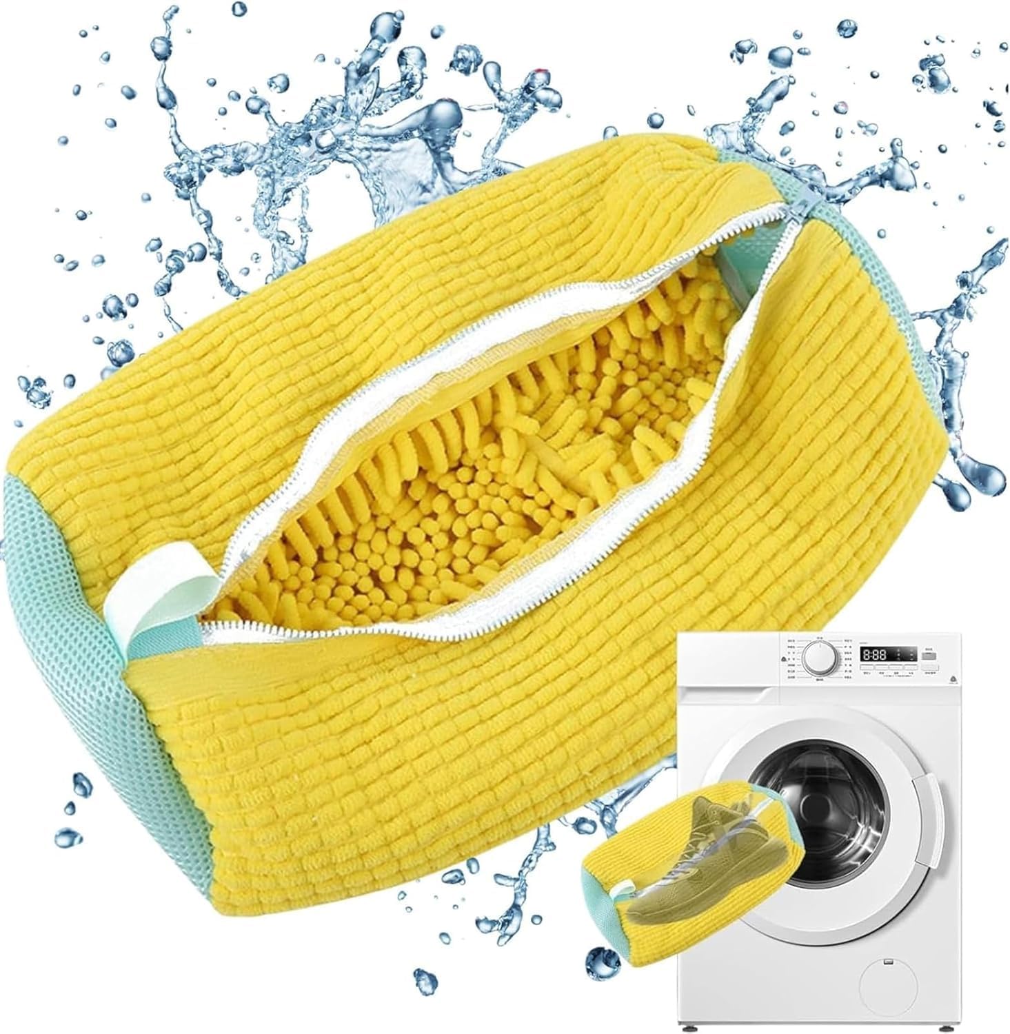 ORCHID M® Shoe Washing Bags-Pack of 1 Reusable Mesh Laundry Bags- wash bag for Sneakers, Trainers, Washing Bag for All Shoe Types and Sizes