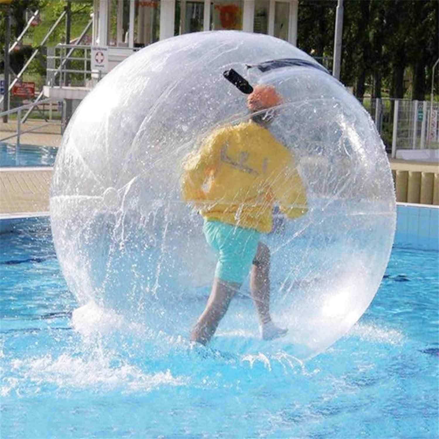 Palla Gonfiabile Gigante con Bolle d'Acqua, Pallone da Spiaggia Gonfiabile Oversize, Palla in Gomma Morbida riempita d'Acqua per Feste in Piscina, Spiaggia all'aperto (2 m)