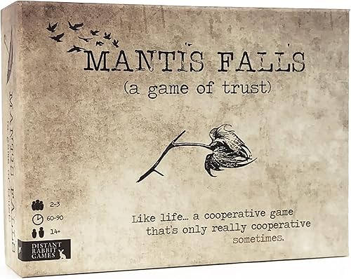 Mantis Falls Juego de mesa | Juego de cartas de estrategia de traidor oculto para 2 a 3 jugadores | A veces juego de aventura cooperativa para