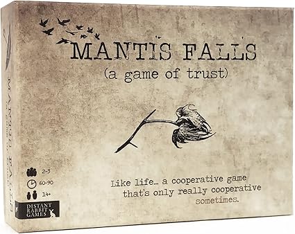 Mantis Falls Board Game – Deep Strategy Hidden Traitor Game for 2–3 Players, Psychological Deduction & Betrayal, 60–90 Minutes, Ages 14+, Premium Card Quality, Plastic-Free Components