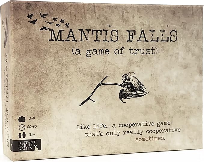 Mantis Falls Board Game – Deep Strategy Hidden Traitor Game for 2–3 Players, Psychological Deduction & Betrayal, 60–90 Minutes, Ages 14+, Premium Card Quality, Plastic-Free Components