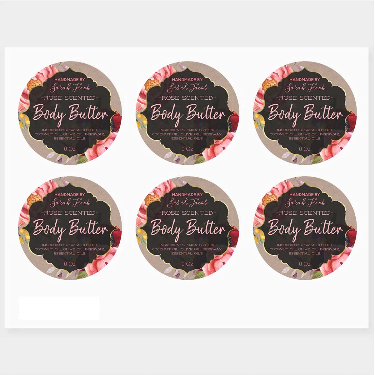 Amazon.com : Classic Round Sticker Labels Tags,Customizable Stickers Customizable Kraft Floral Body Butter Label for Your Products or Packaging or personalizing Office Birthday and Wedding Favors Baby Pets. : Office Products amazon-com-classic-round-sticker-labels-tags-customizable-stickers-customizable-kraft-floral-body-butter-label-for-your-products-or-packaging-or-personalizing-office-birthday-and-wedding-favors-baby-pets-office-products