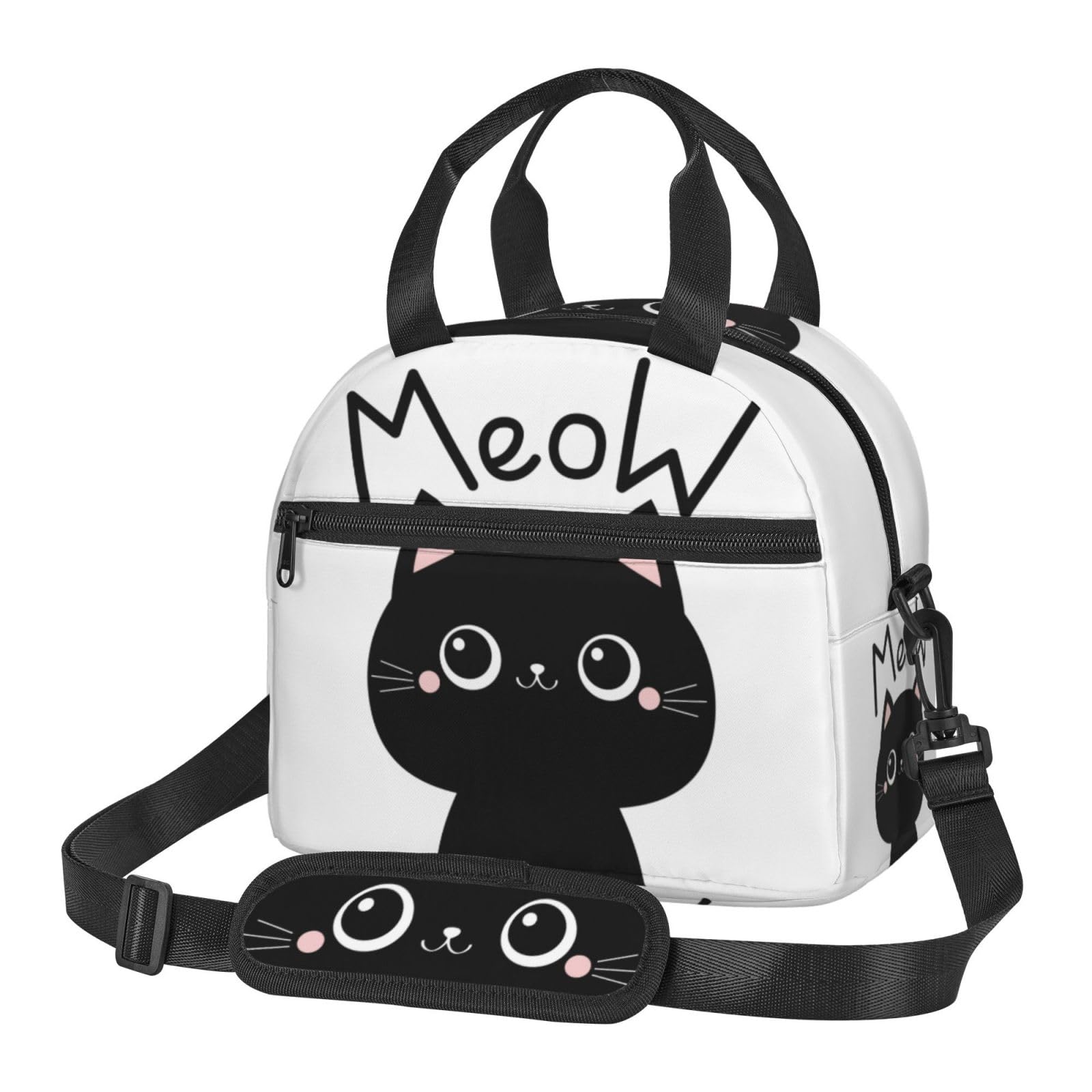 Amazon | ランチバッグ かわいい 黒 猫 ねこ 保冷 保温 お弁当バッグ