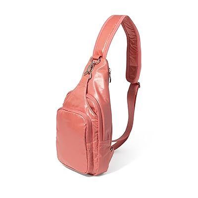 Baggallini Central Park Sling Backpack Bags Terracotta Gloss Ripstop