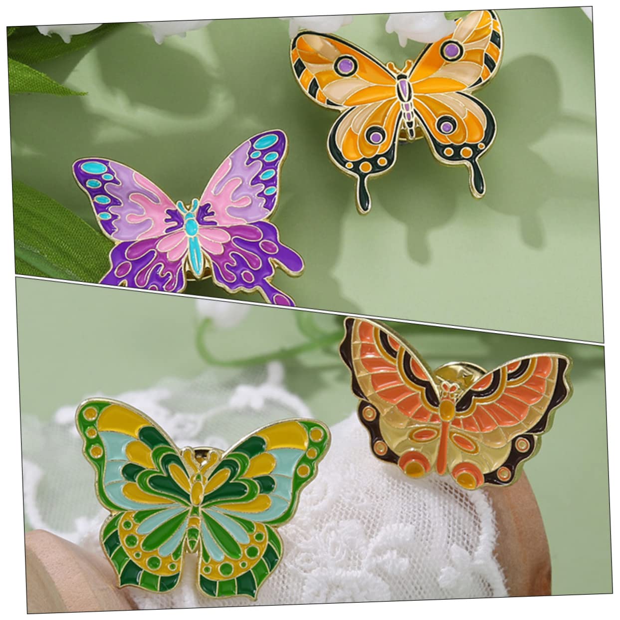 25stücke Teiliges Set Bunter Tierbroschen Kreative Emaille-anstecker Für Kleidung Taschen Und Hüte Niedliche Schmetterlings Frosch Und Insektenmotive Perfektes Für Freunde Und