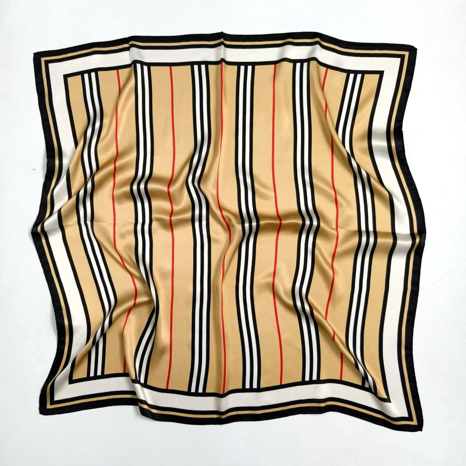 Seidenschal aus 100% reiner Maulbeerseide - 90x90cm - Premium Damen Halstuch Quadratisch - mit Geschenkumschlag