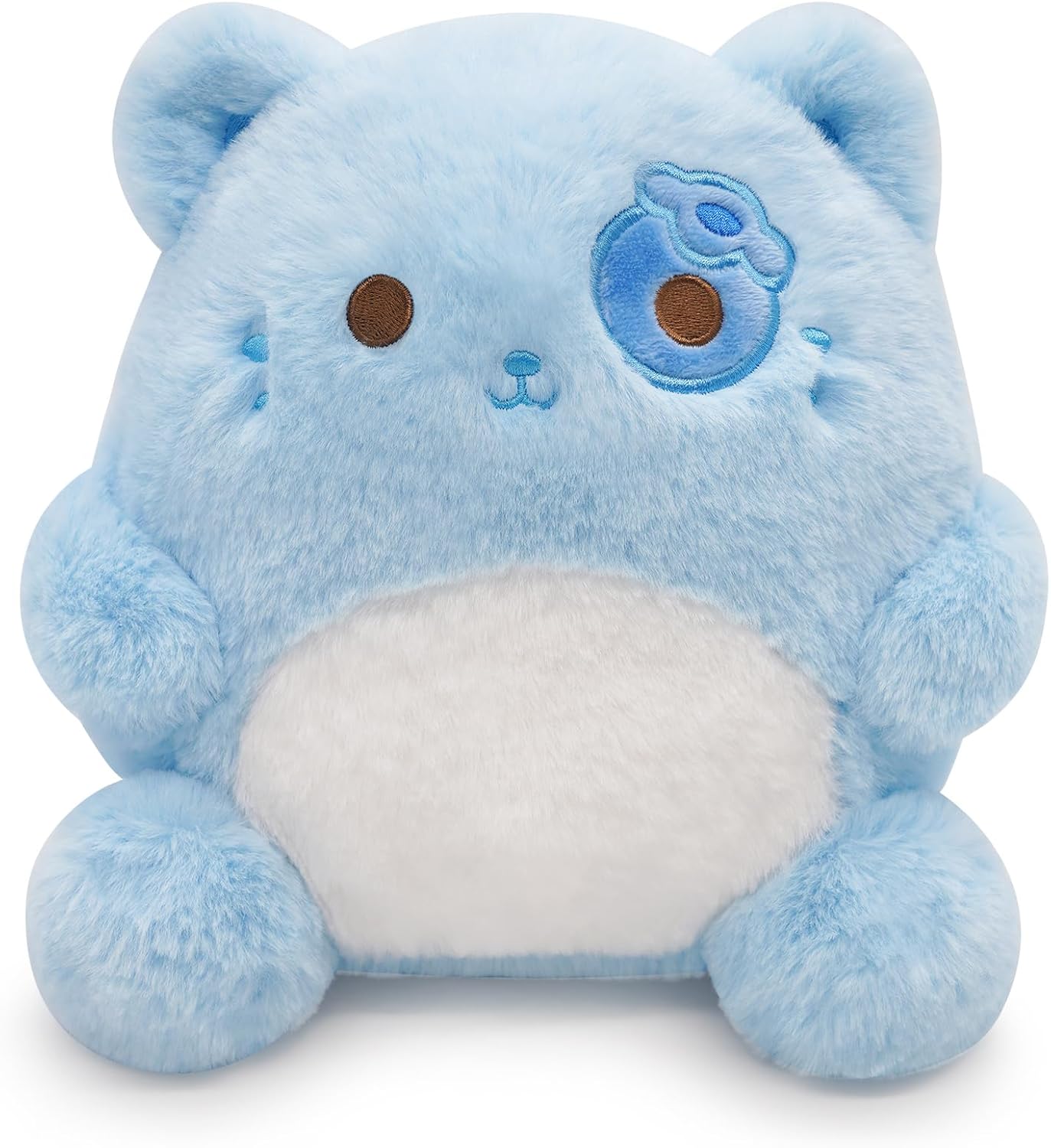 Leokawin Cat Stuffed Animal Blueberry Plush Pillow, Kawaii