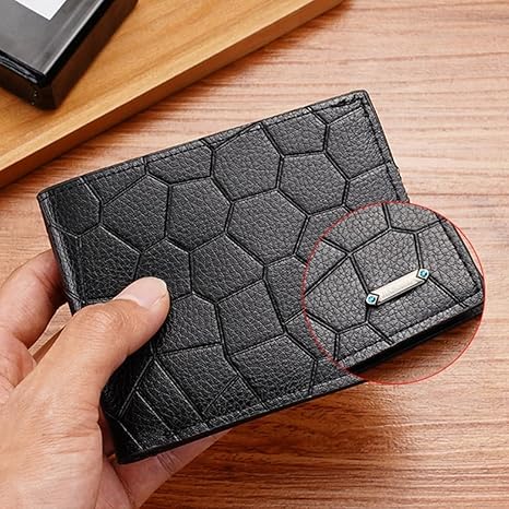 Amazon.com: Shinycome Men Short Wallet PU Coin Purse Vintage