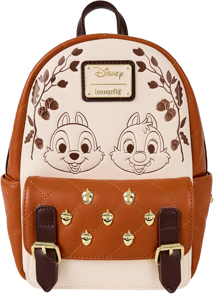 Loungefly Disney Chip and Dale Quilted Mini Backpack : Amazon.ca