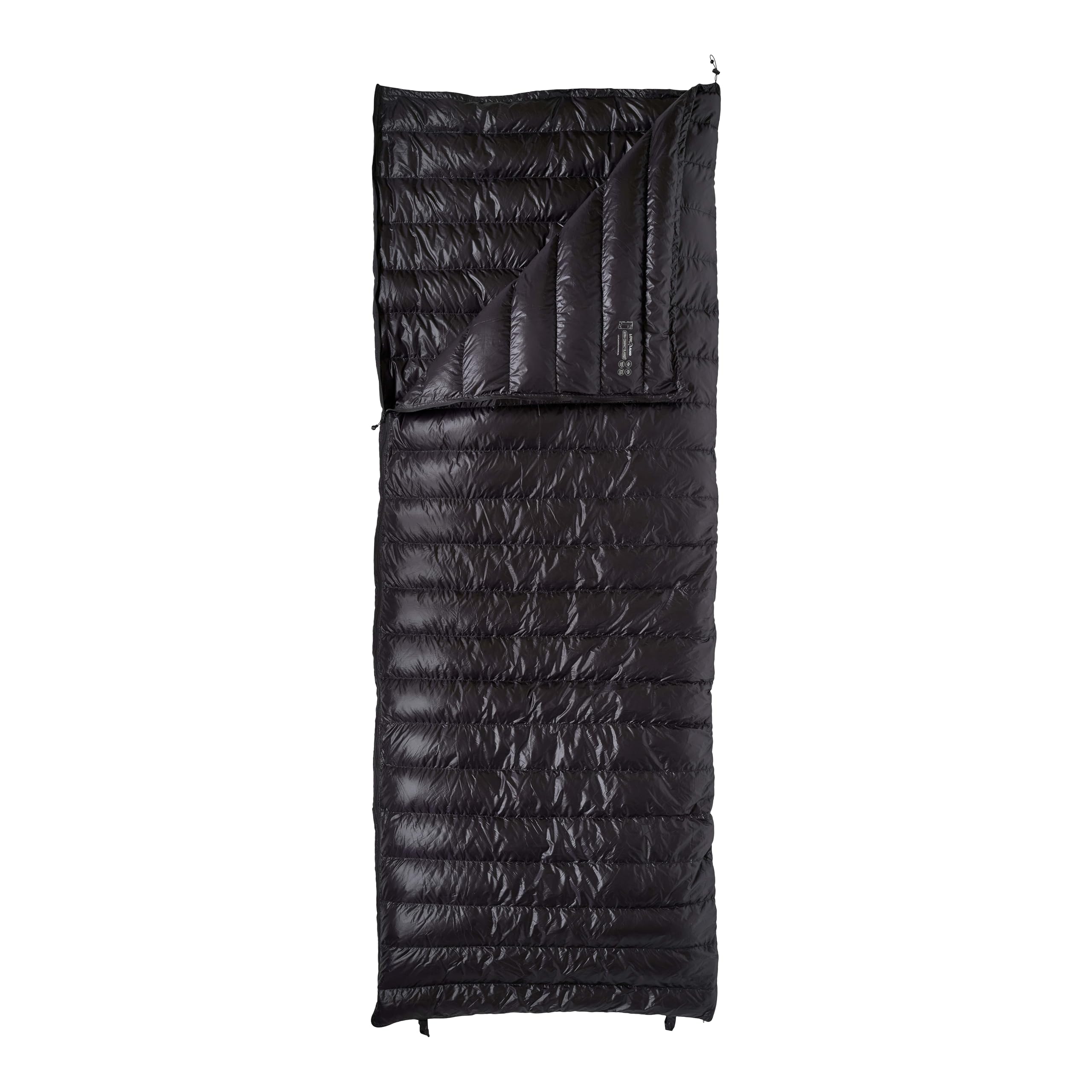 LOWLAND OUTDOOR 0 Ultra Compact Blanket puchowy śpiwór, czarny, 210 x 80 cm