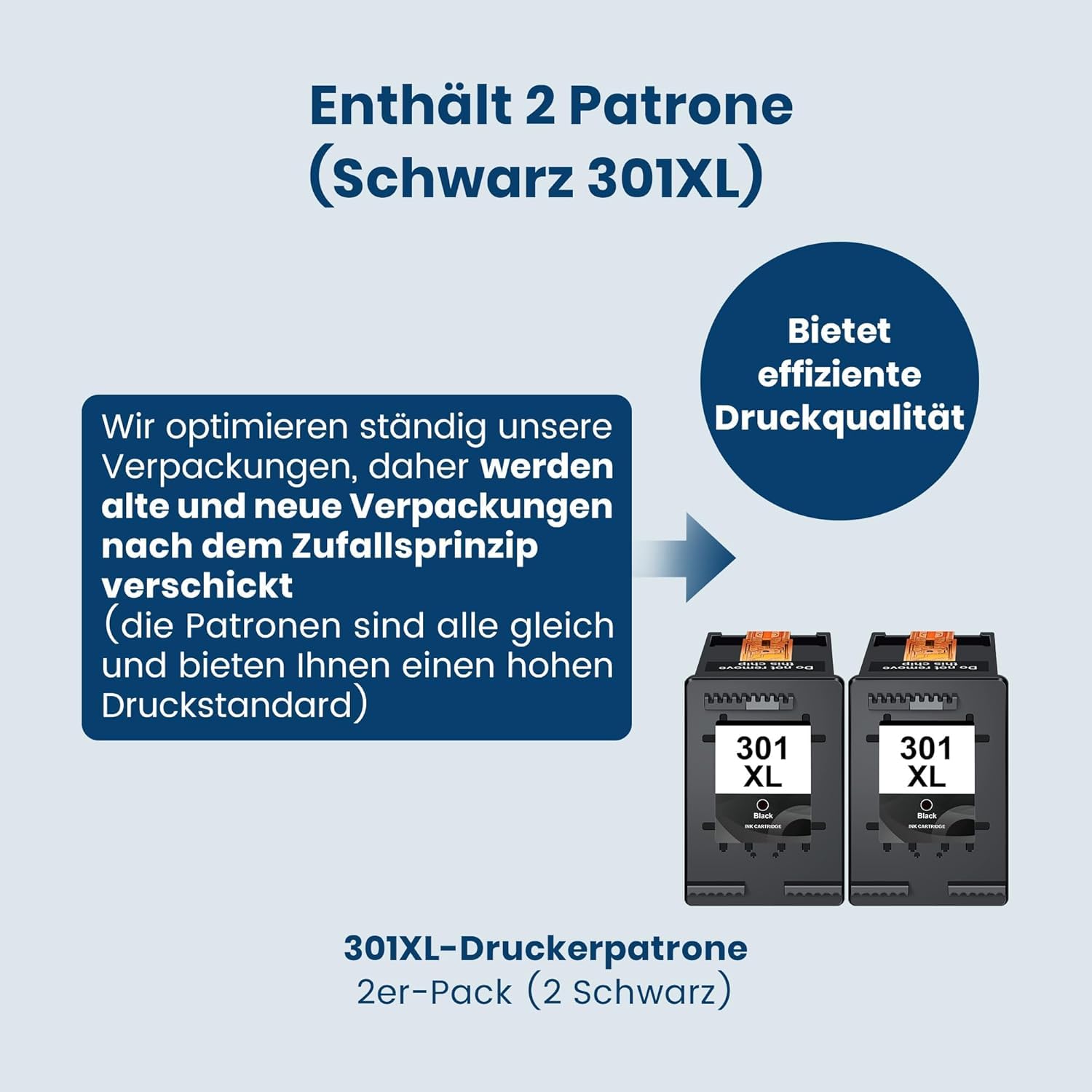 Economink 301XL Farbe Kompatibel für HP 301 Druckerpatronen Farbe, für
