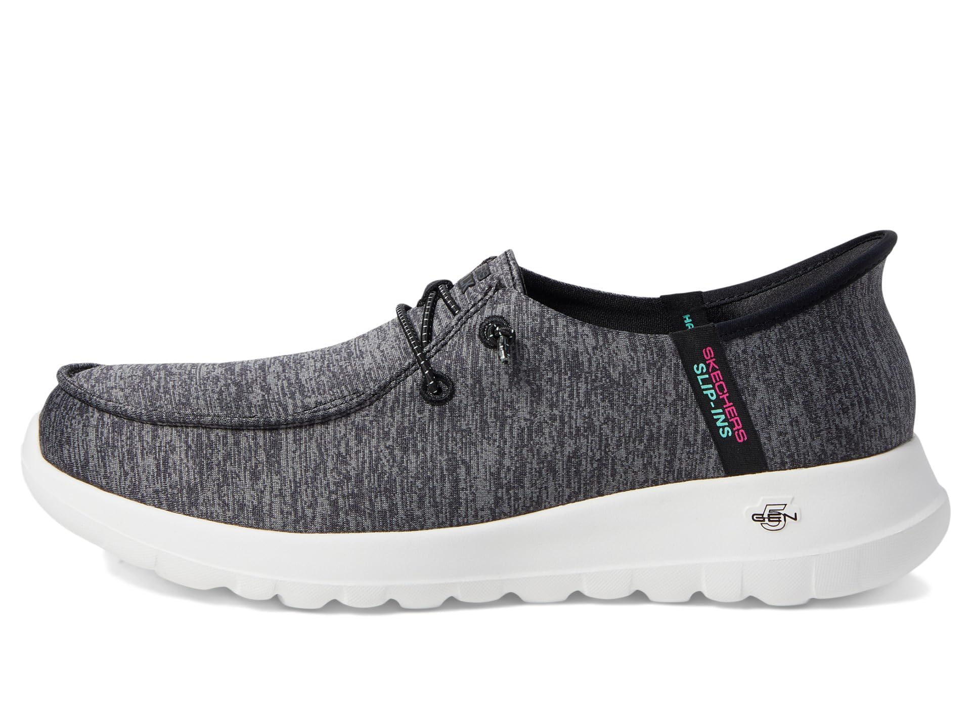 Skechers Damskie buty bez użycia rąk wsuwane Go Walk Joy Moc Toe Casual Shoe Sneaker, Czarny, 41 EU