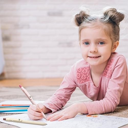 Miniatura 7 de Juego de 5 bolígrafos de gel retráctiles, tinta negra de secado rápido, punta fina, suave al tacto, bolígrafo de tinta de gel para escritura suave