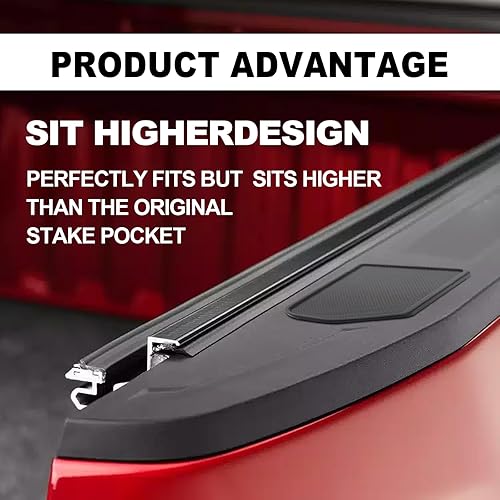 Miniatura 7 de 2 fundas de bolsillo para riel de cama compatibles con GMC Sierra 1500Chevy Silverado 1500 2019-2023 2024 y SilveradoSierra 25003500HD 2020-2024