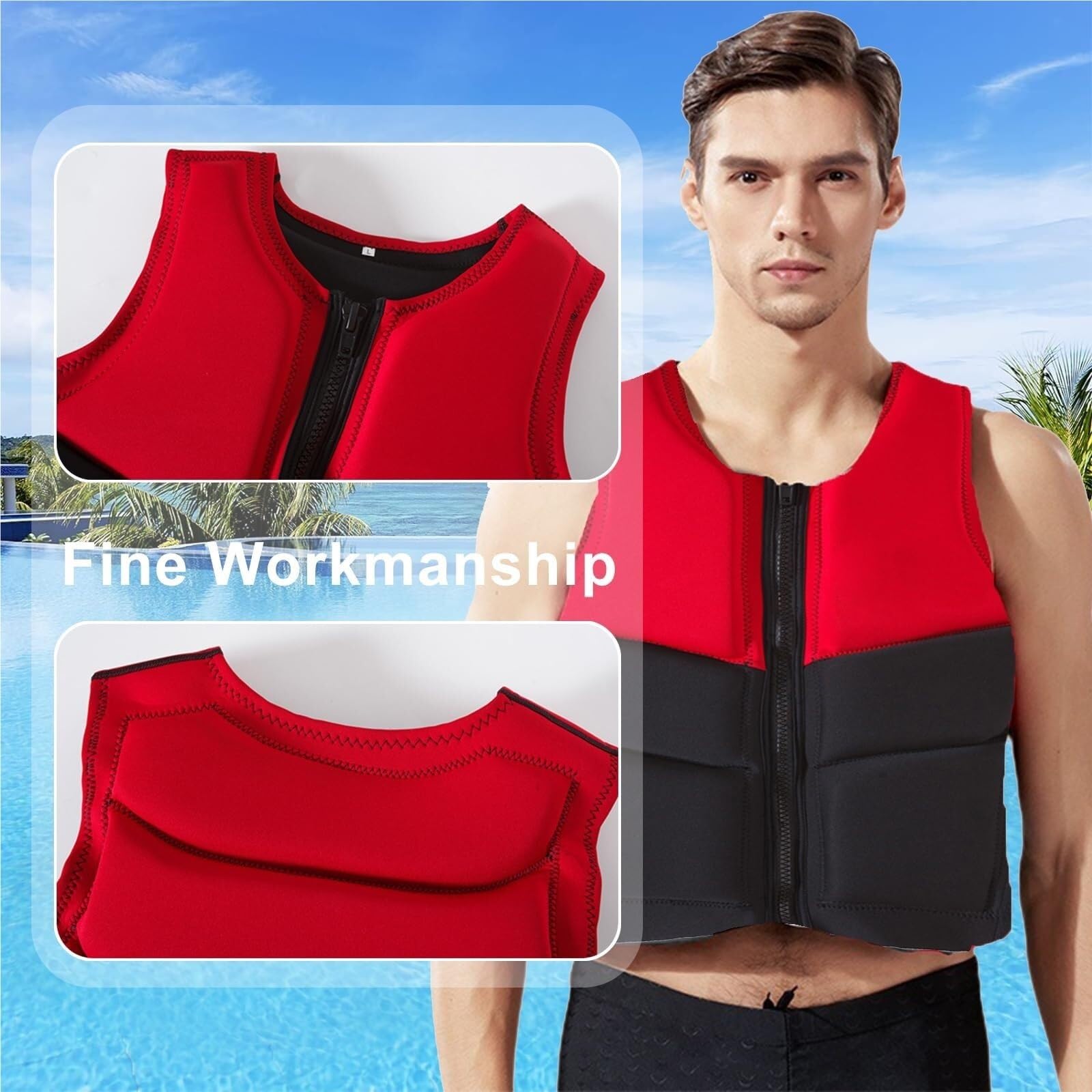 Chaleco de Pesca con Mosca Diseño Ligero Stretch Relleno Cómodo para Pesca en Río Pesca en Arroyo Exterior