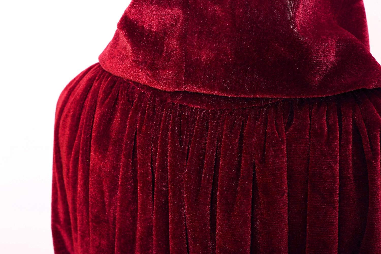 OurLore Unisex Full Length Hooded Robe Cloak Long Velvet Cape Cosplay Costume 59 inch - Image 4