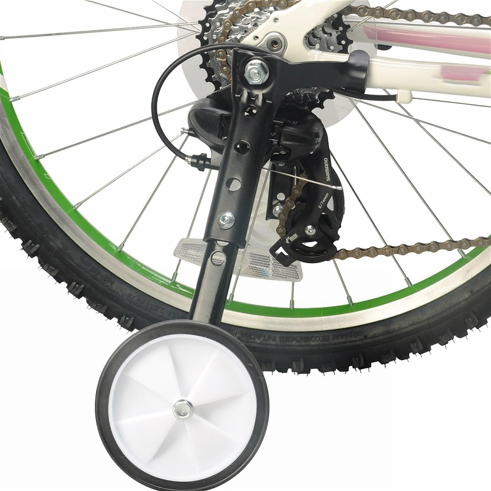 Rotelle per Bici Bambini 2pcs Ruota da Allenamento for Ciclismo Universale Bicicletta for Bambini Assistenza stabilizzatore dell'equilibrio in Acciaio.