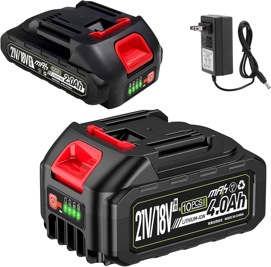 Amazon.co.jp: mAh 21V/18V マキタ 互換 バッテリー 2個セット 4.0Ah