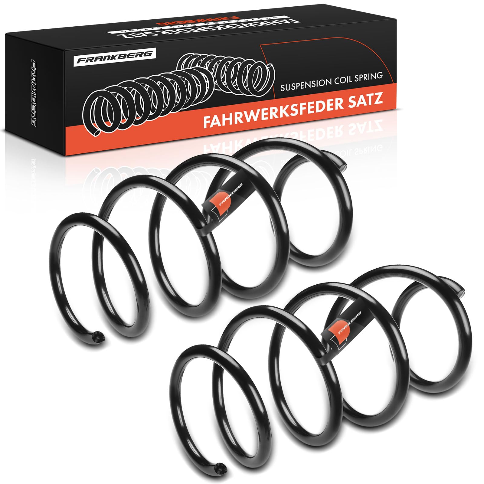 Frankberg 2 ressorts de suspension pour essieu avant 540100029R | Compatible avec: Grand Scénic III JZ0/1, Scénic III JZ0/1
