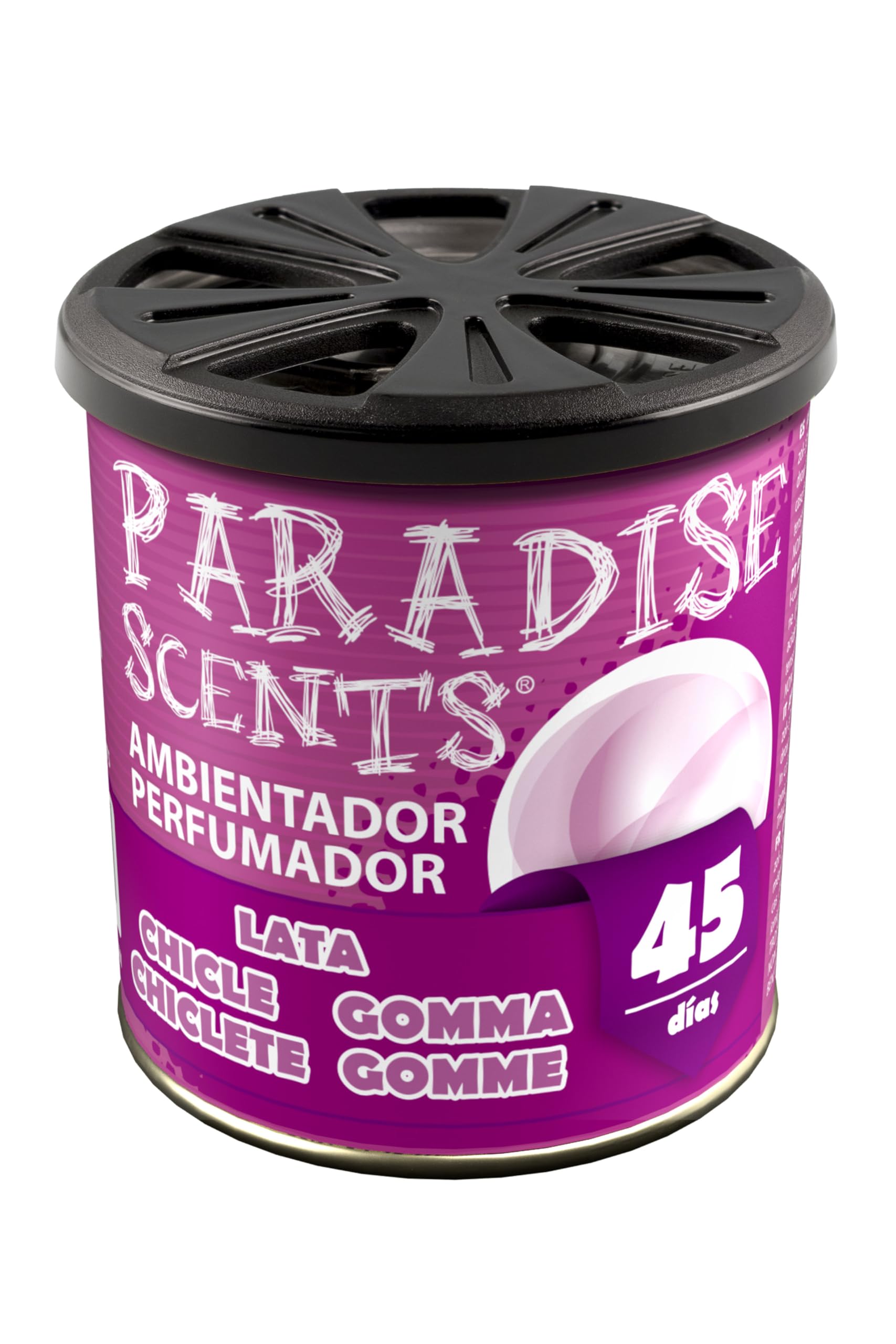 Alfred Sung Paradise per80124 PERFUMADOR Tin Chewing Gum, Color Lilac, 100 gr, BUBBLEGUM