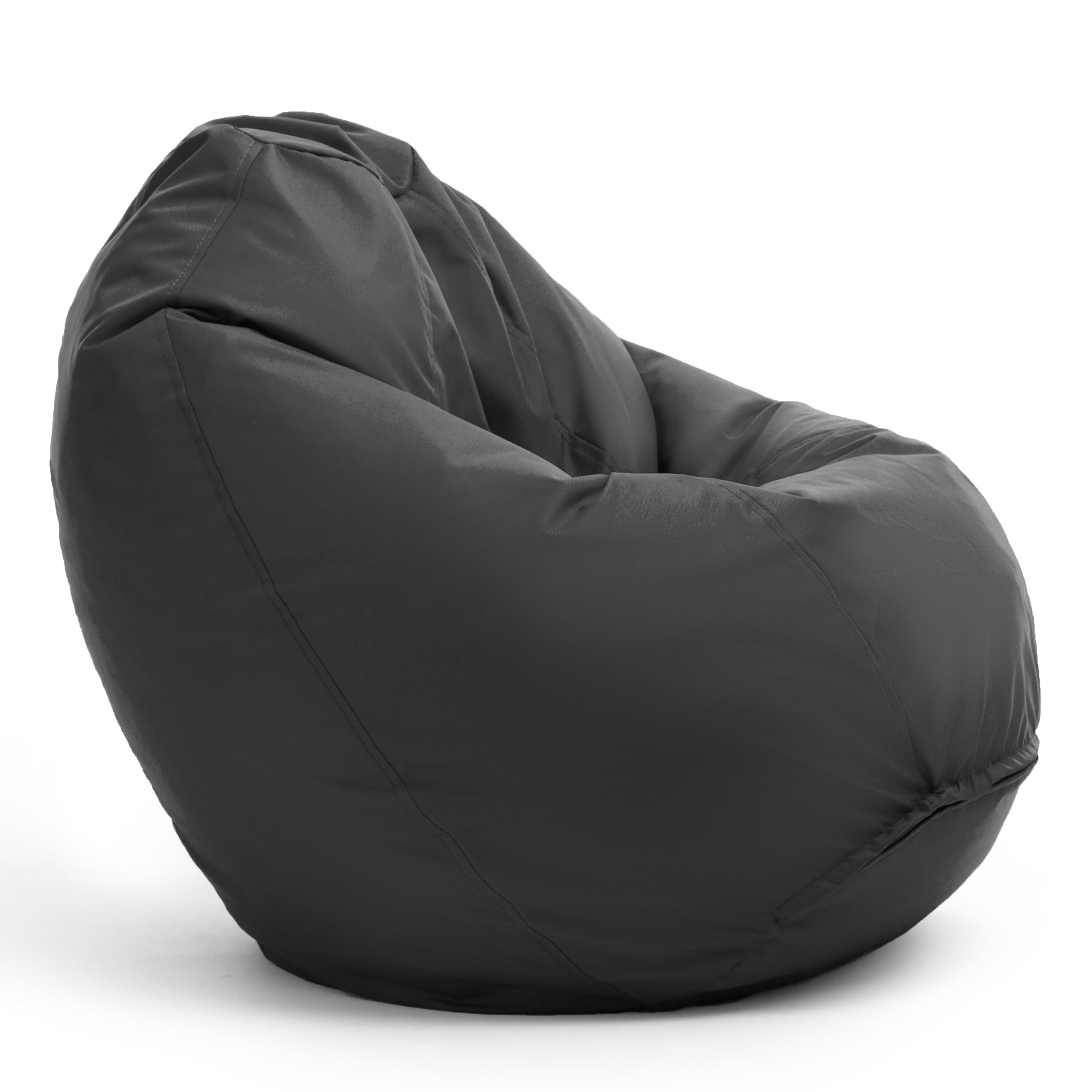 Bruni Sitzsack Classico L in Grau – XXL Sitzsack für Erwachsene mit Innensack, Abnehmbarer Bezug, lebensmittelechte EPS-Perlen als Bean-Bag-Füllung, aus Deutschland