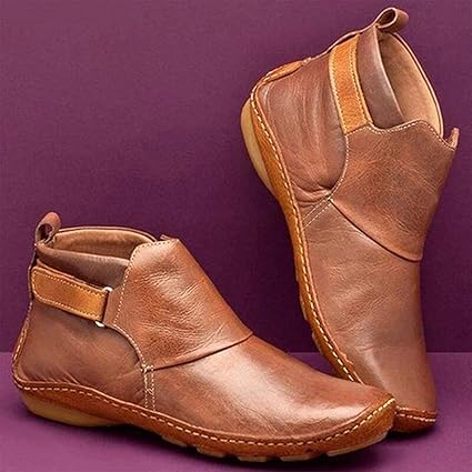 comfortable flat booties