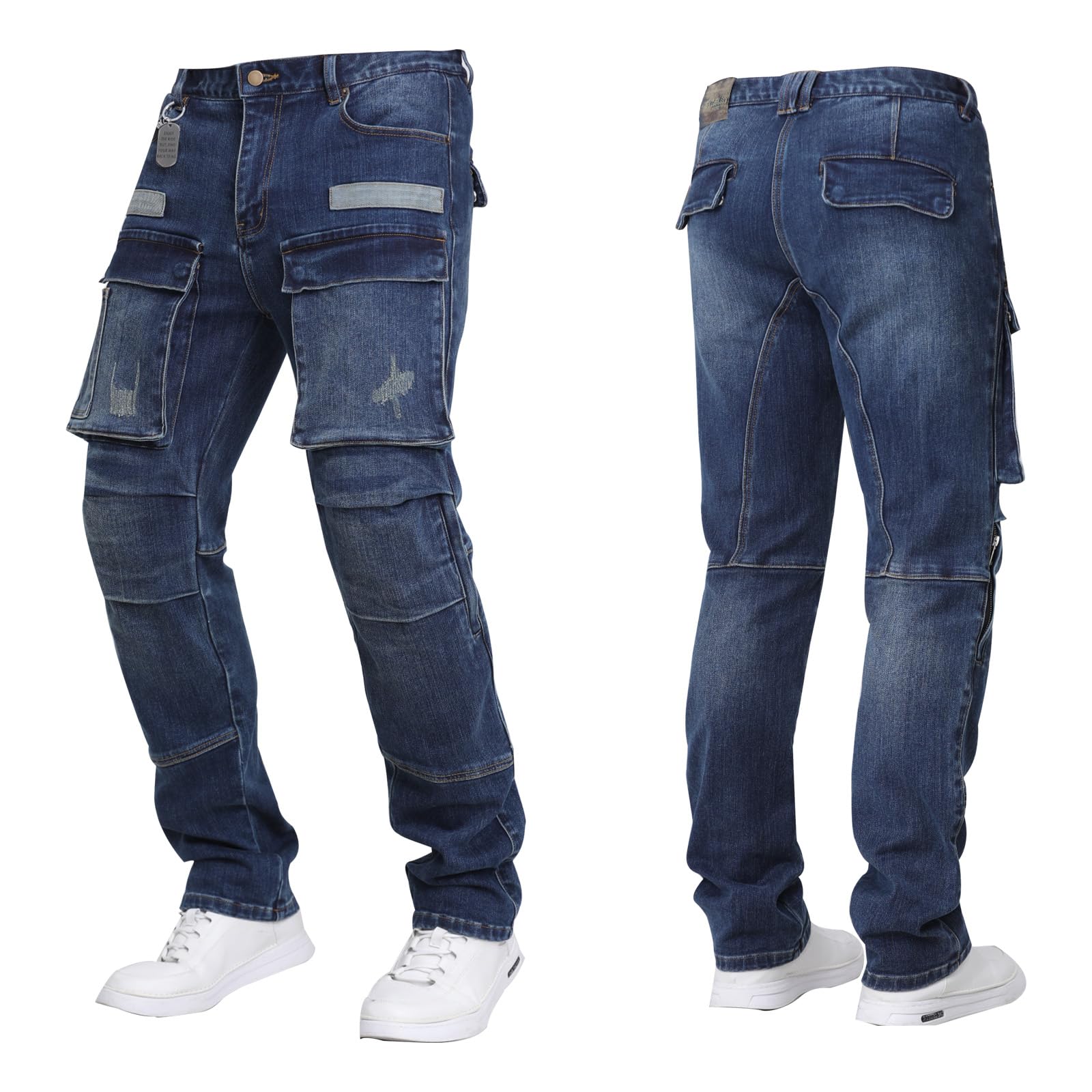 Motorcycle Pants Mens, Made of high-Strength wear-Resistant Fabric - Motorcycle Riding Pants are Also Work Pants with Armor