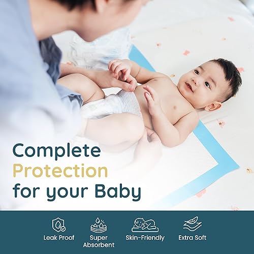Miniatura 6 de Reli. Cambiadores desechables para bebé (paquete de 220) Cambiadores de pañales desechables, 13 x 18 pulgadas Forros superabsorbentes, a prueba de