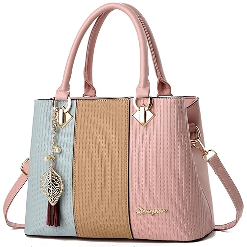 Purses and Handbags for Women Leather Tote Shoulder Bag Medium