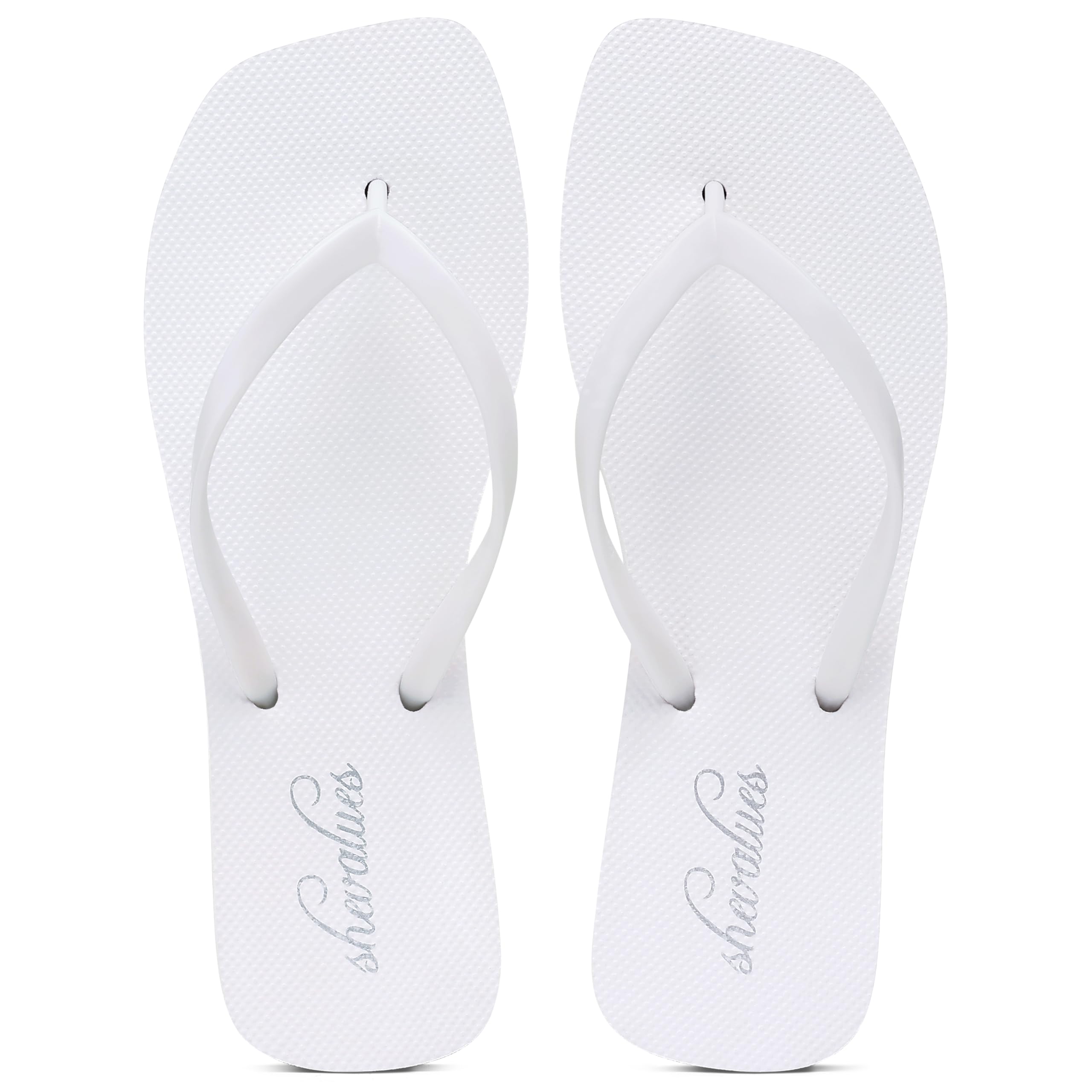 View 1 of [HEAVILY USED] shevalues Women's Slim Square Toe Flip Flops