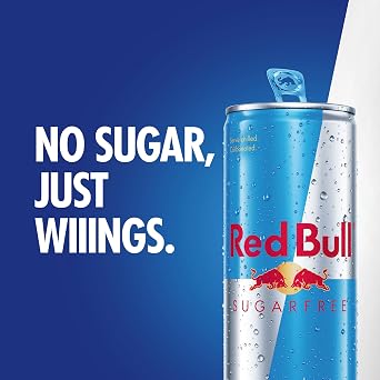 Red Bull Energy Drink Sugar Free, 250 ml (Pack of 12)