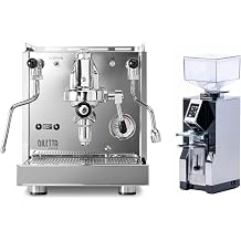 Diletta Alto Espresso Machine and Eureka Mignon Libra Grinder Bundle Stainless Steel