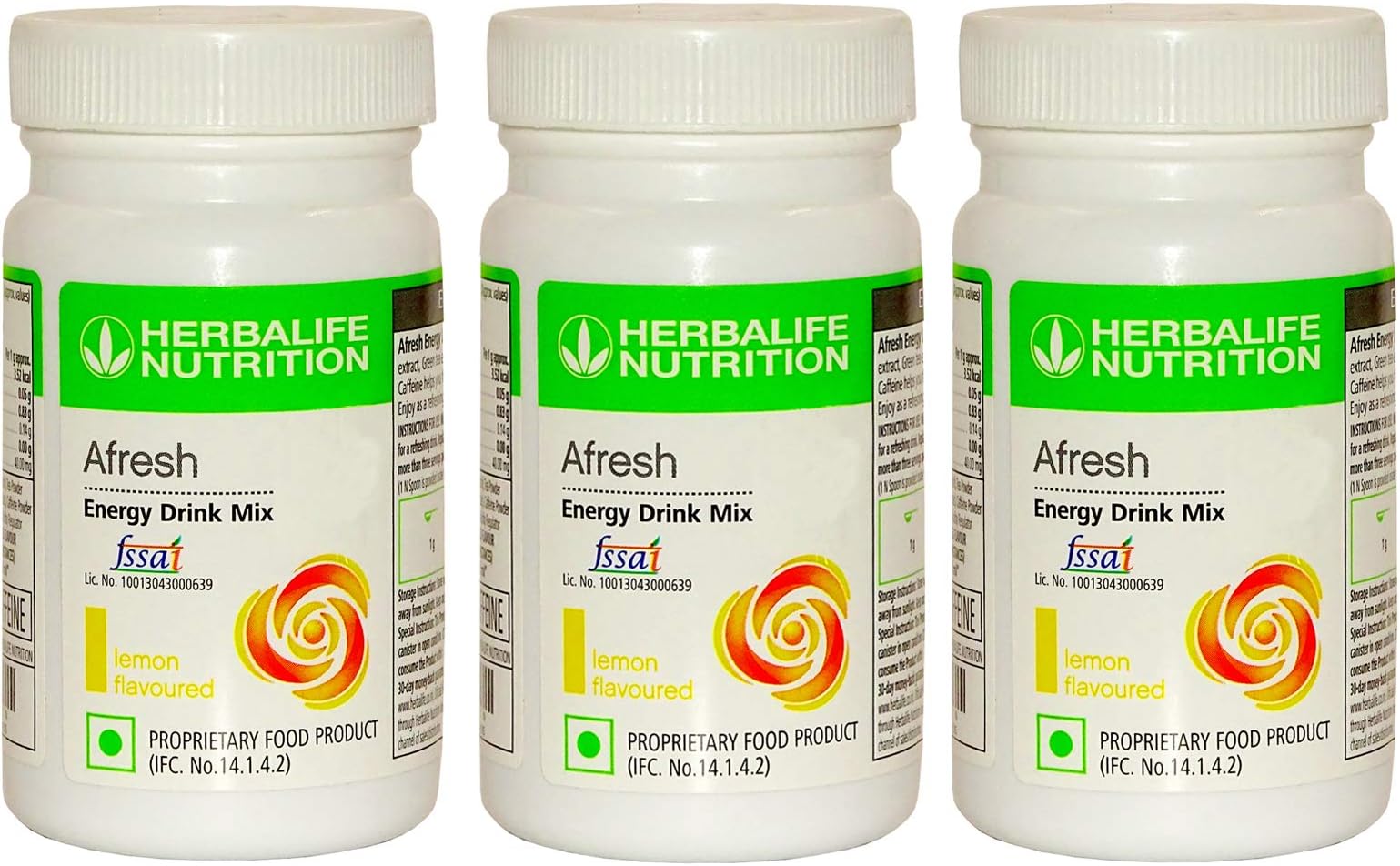 Herbalife Afresh Energy Drink- Lemon 50 gm (Super Saver Pack)- Pack of 3