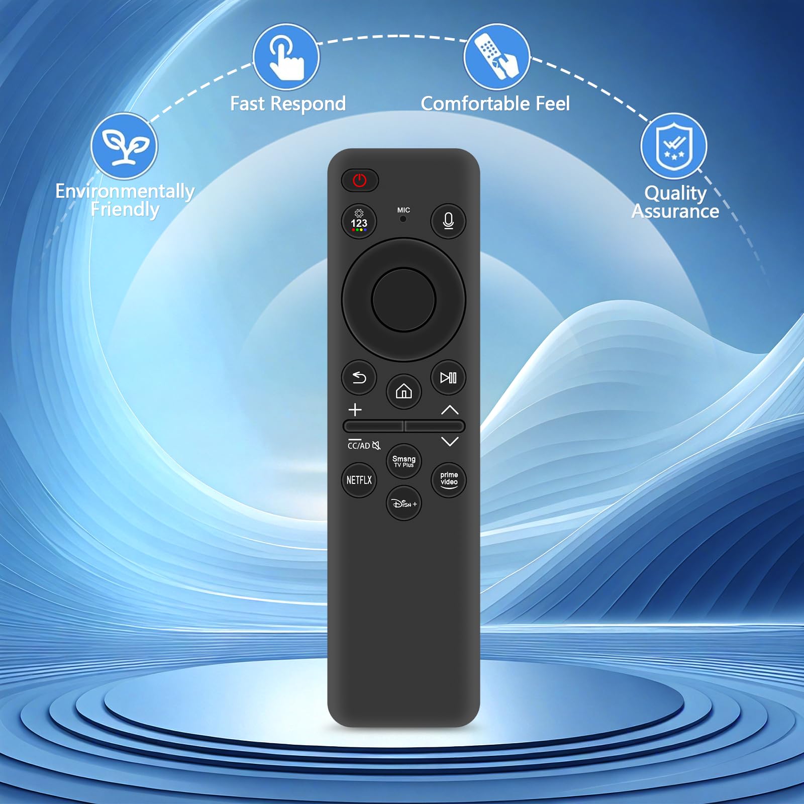 Telecomando vocale di ricambio BN59-01432A adatto per Smart TV Samsung 2023-2024 Neo QLED 8K, HDR Ultra HD, VG-TM2360E