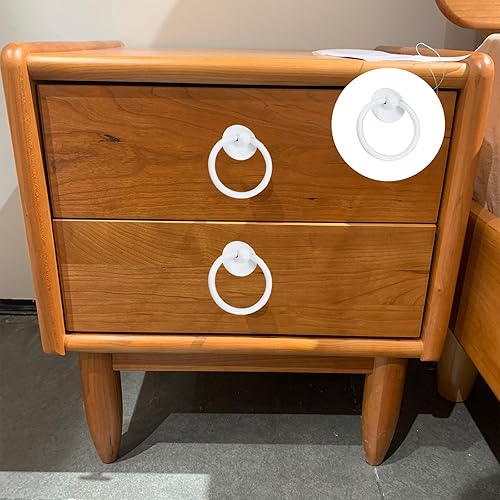 Miniatura 3 de METALLIXITY Manija de anillo (2.047 in2.05 pulgadas), 5 unidades, herrajes de hierro para tirar, pomos con tornillo, para cajón de gabinete de caja