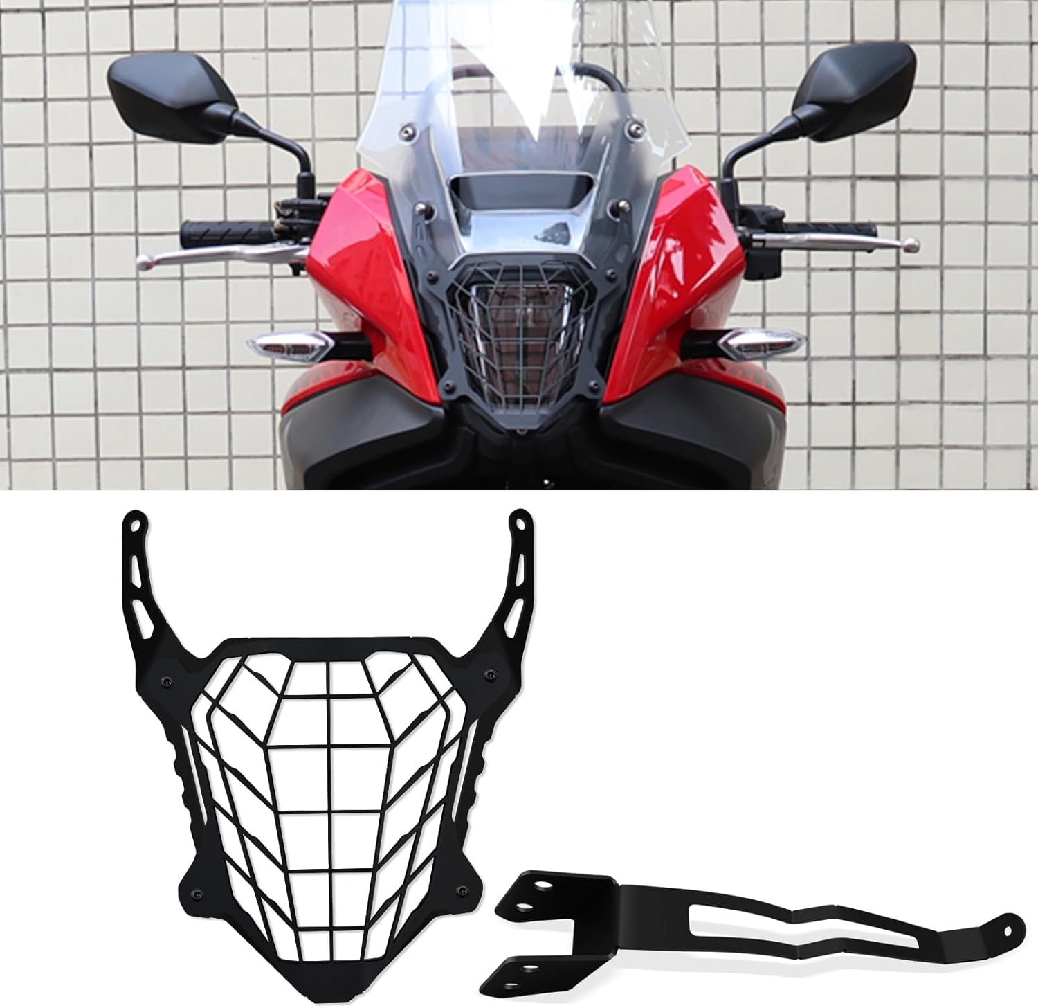 For NX400 NX500 NX 400 NX 500 NX400 NX500 NX 400 NX 500 2025 2024 motorcycle accessories Qilu headlight grille cover headlight guard headlight protective cover headlight grille protective cover
