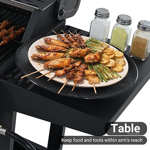 Miniatura 4 de Endark 4 quemadores  Parrilla de barbacoa de hierro fundido multiusos de 34,000 BTU  Perfecta para cocinar al aire libre, jardín, piscina, fiesta en