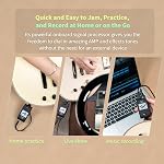 FLAMMA FX20 Guitar Headphone Amp with APP 40 Drum Grooves 52 Amp Modes 5 Delay 5 Reverb Effects 14 Modulations for Practice Recording and Creativity